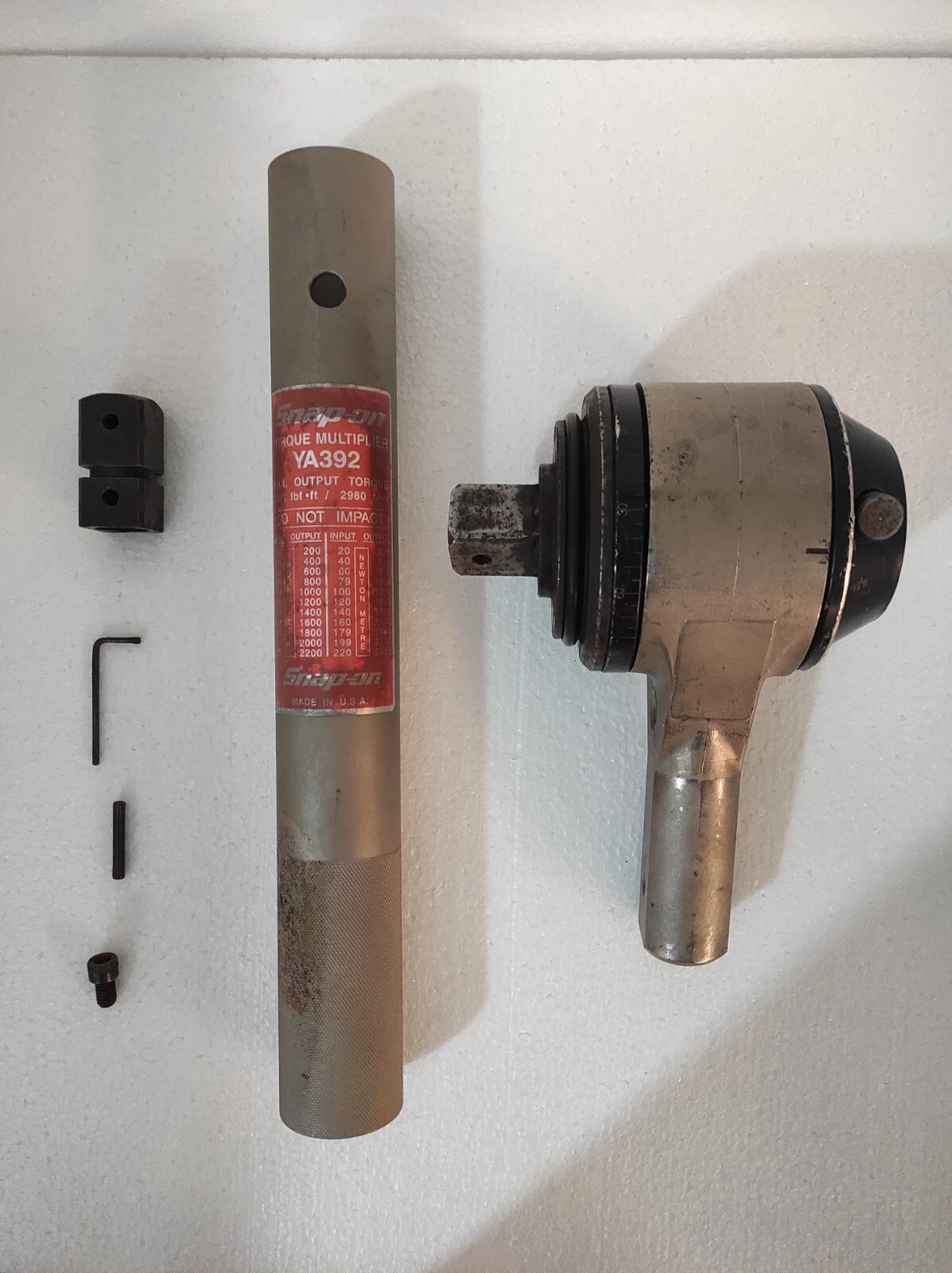 Snap-on YA392 2200 ft lbs 3/4 Input 1Output Torque Multiplier With Case